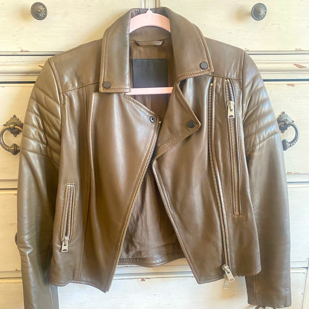 All Saints leather jacket 00 / 0